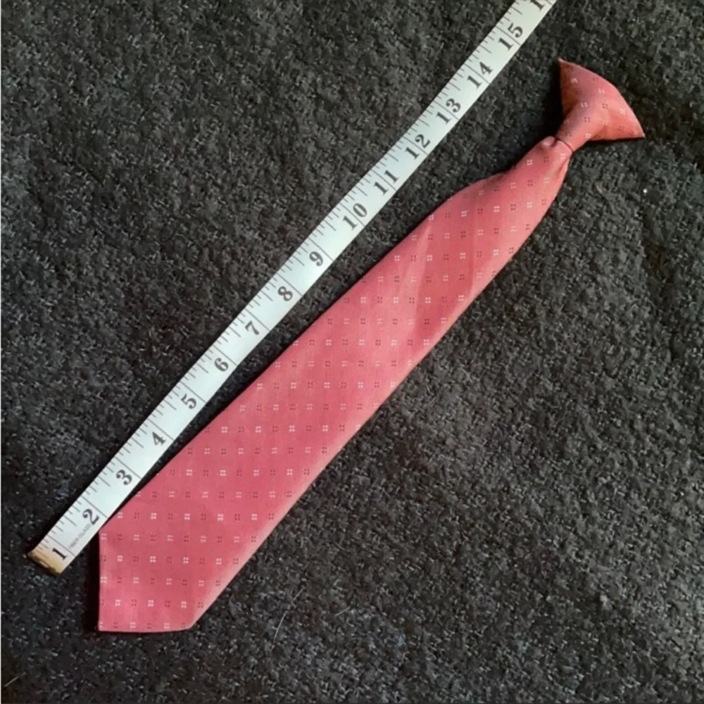 🎻Boys DuPonte Red Clip On Tie